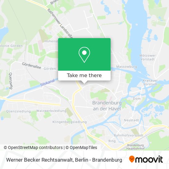 Werner Becker Rechtsanwalt map