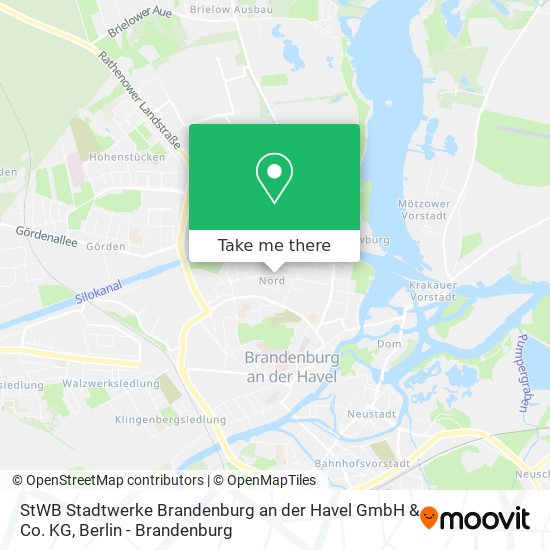 StWB Stadtwerke Brandenburg an der Havel GmbH & Co. KG map