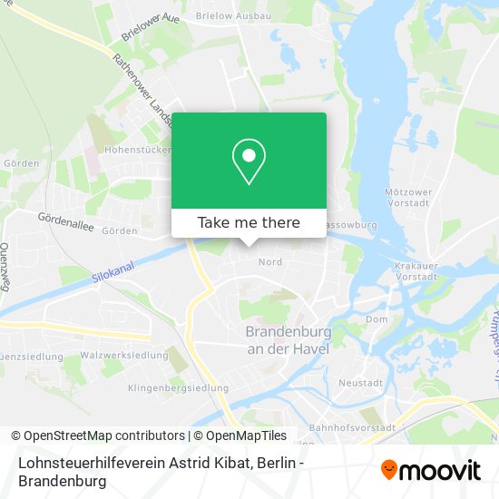Карта Lohnsteuerhilfeverein Astrid Kibat