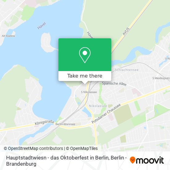 Hauptstadtwiesn - das Oktoberfest in Berlin map