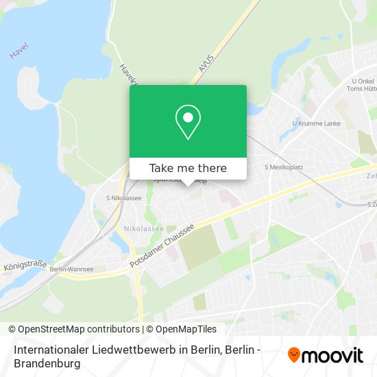 Internationaler Liedwettbewerb in Berlin map