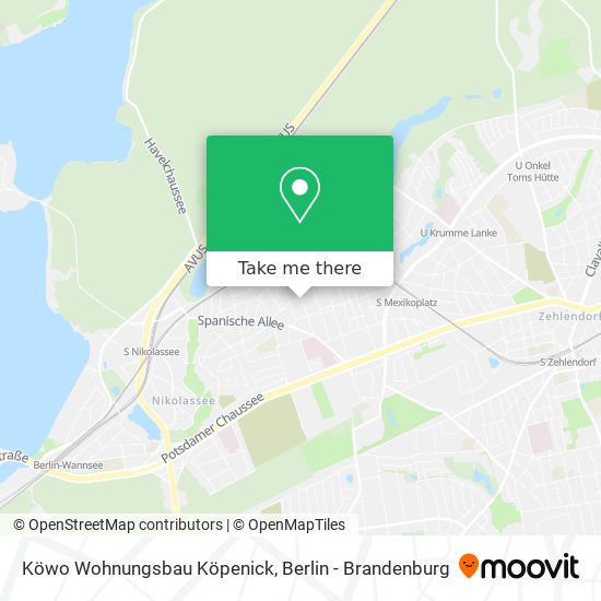 Köwo Wohnungsbau Köpenick map