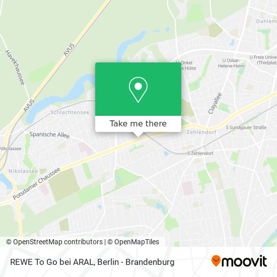 REWE To Go bei ARAL map