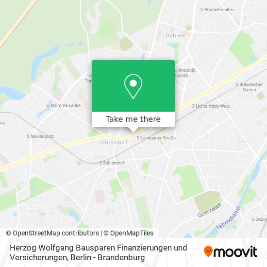 Herzog Wolfgang Bausparen Finanzierungen und Versicherungen map