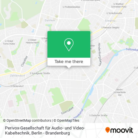 Perivox-Gesellschaft für Audio- und Video- Kabeltechnik map