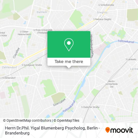 Herrn Dr.Phil. Yigal Blumenberg Psycholog map