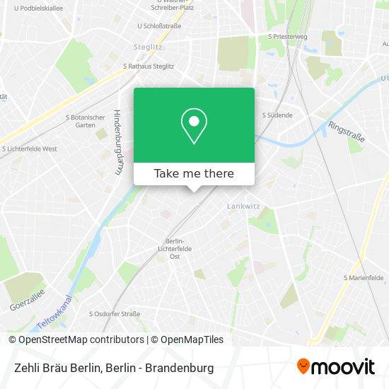 Карта Zehli Bräu Berlin