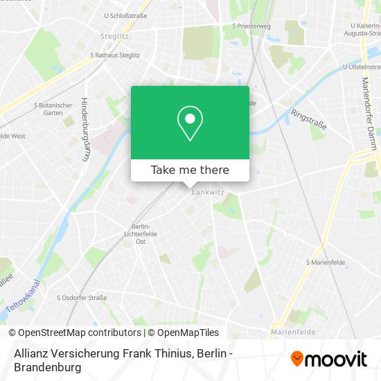 Allianz Versicherung Frank Thinius map