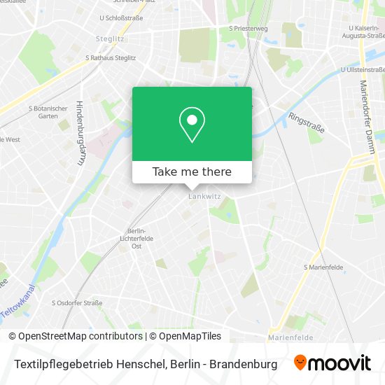 Карта Textilpflegebetrieb Henschel