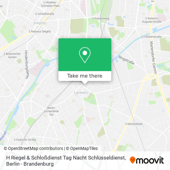 Карта H Riegel & Schloßdienst Tag Nacht Schlüsseldienst