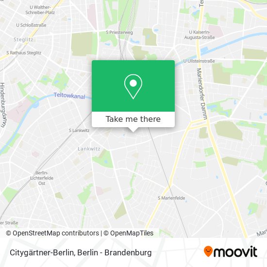 Citygärtner-Berlin map