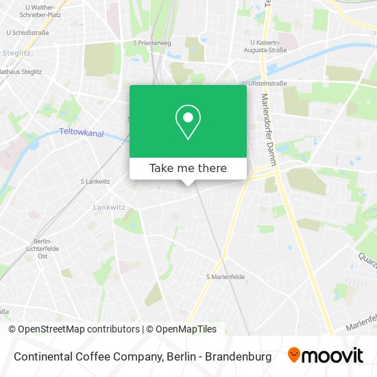 Continental Coffee Company map