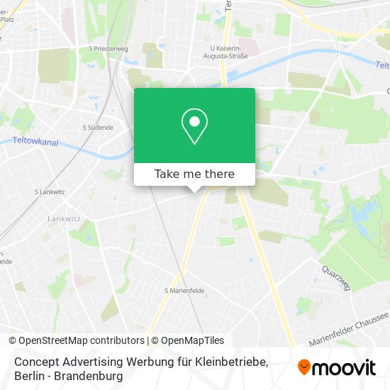 Concept Advertising Werbung für Kleinbetriebe map