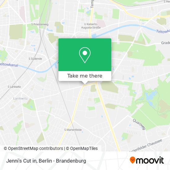 Jenni's Cut in map