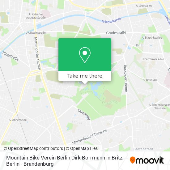 Mountain Bike Verein Berlin Dirk Borrmann in Britz map