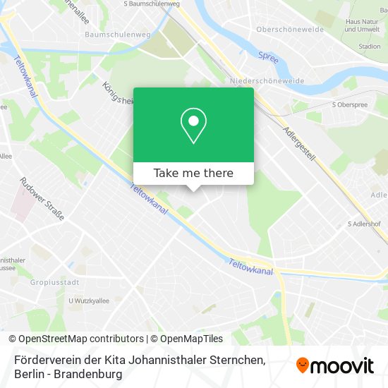 Карта Förderverein der Kita Johannisthaler Sternchen