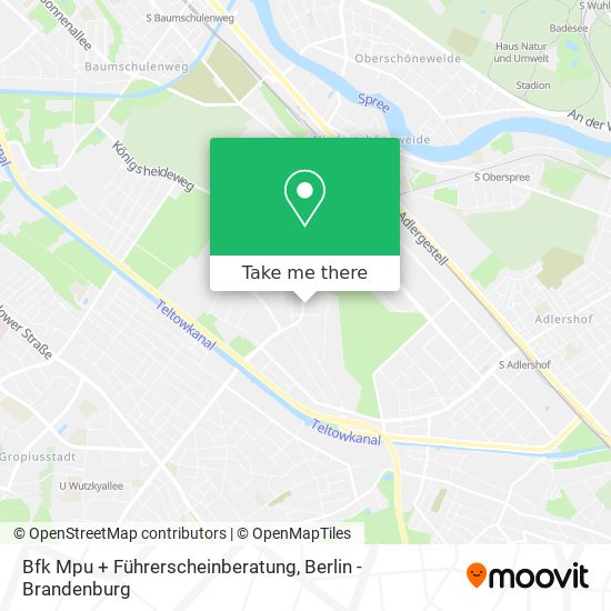 Bfk Mpu + Führerscheinberatung map