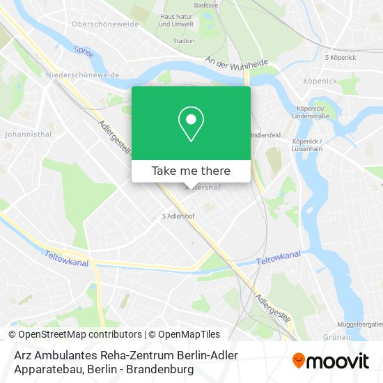 Arz Ambulantes Reha-Zentrum Berlin-Adler Apparatebau map