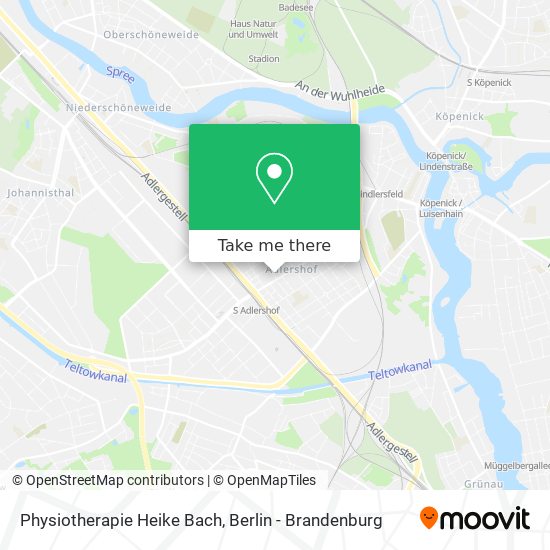 Physiotherapie Heike Bach map