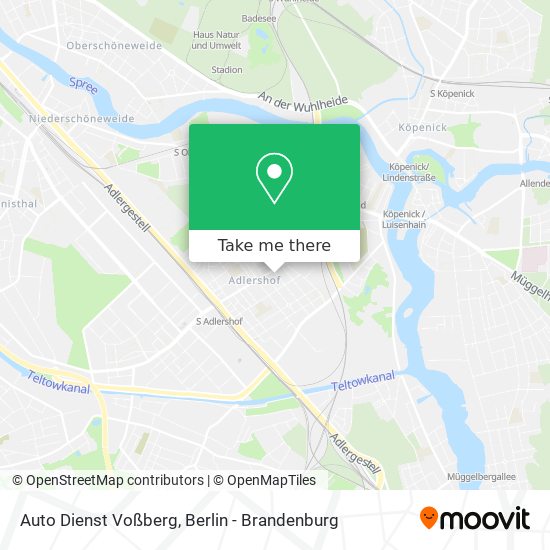 Auto Dienst Voßberg map