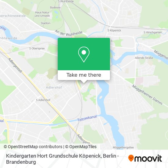 Карта Kindergarten Hort Grundschule Köpenick