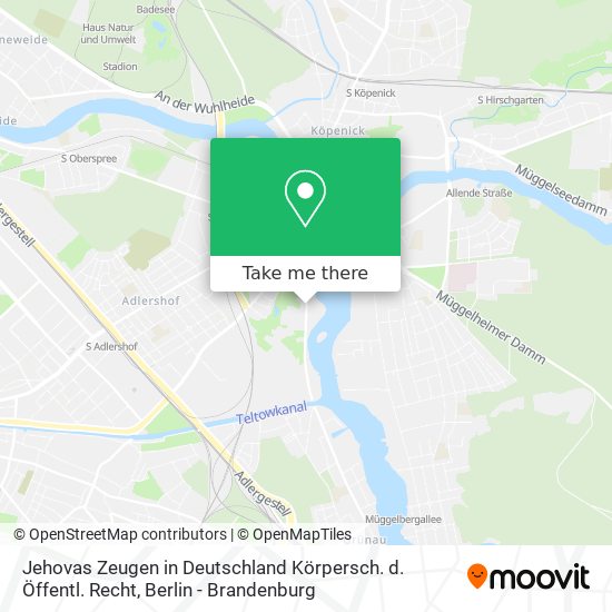 Jehovas Zeugen in Deutschland Körpersch. d. Öffentl. Recht map