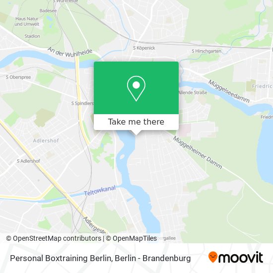 Карта Personal Boxtraining Berlin