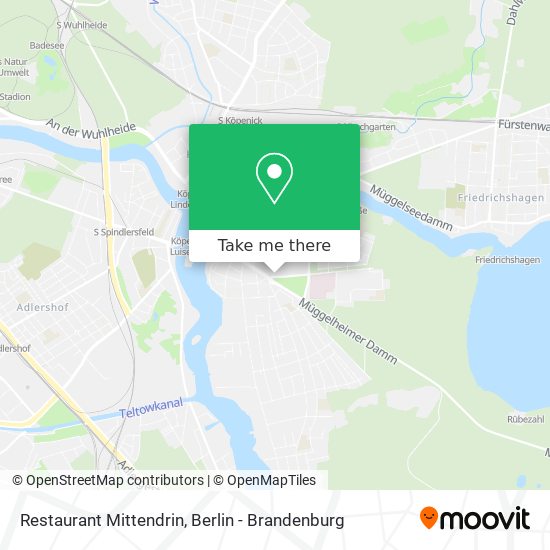 Restaurant Mittendrin map