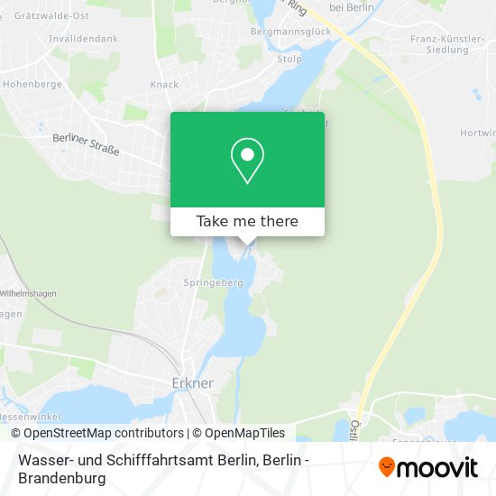 Wasser- und Schifffahrtsamt Berlin map