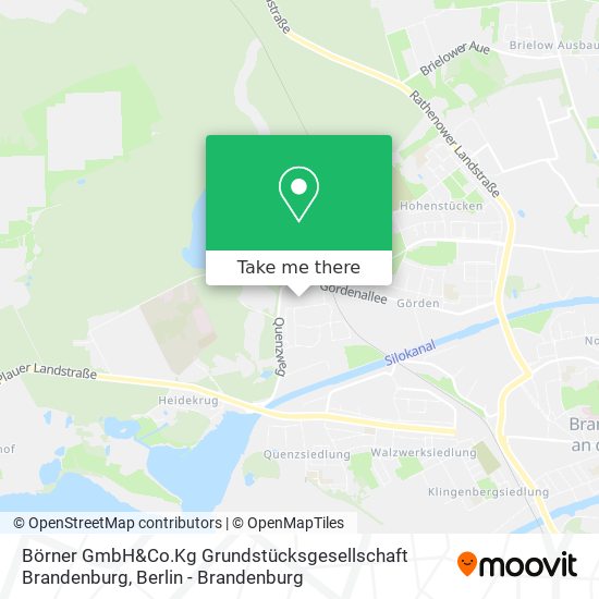 Börner GmbH&Co.Kg Grundstücksgesellschaft Brandenburg map