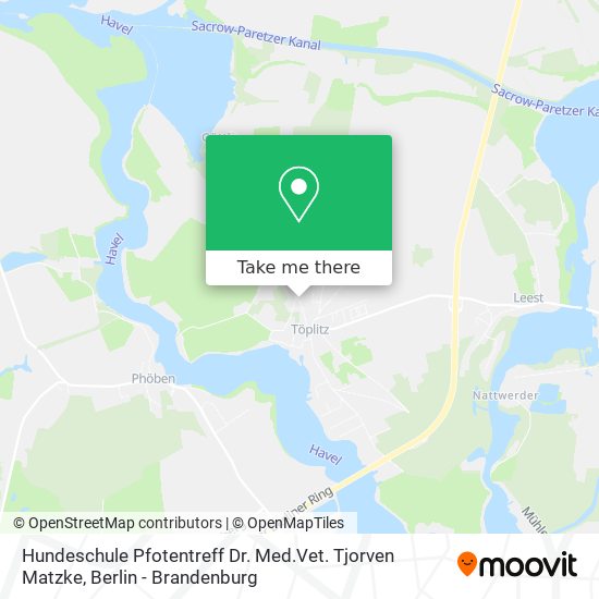 Hundeschule Pfotentreff Dr. Med.Vet. Tjorven Matzke map