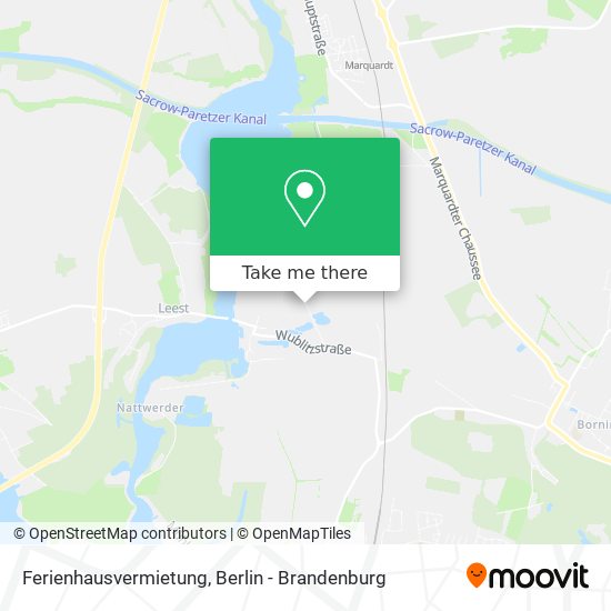 Ferienhausvermietung map