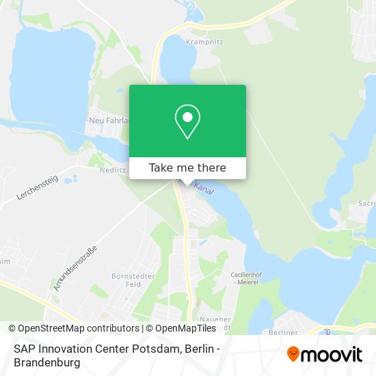 SAP Innovation Center Potsdam map