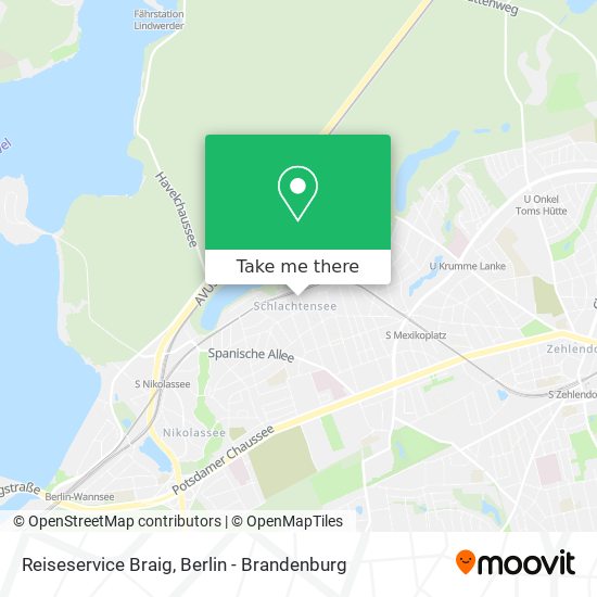 Reiseservice Braig map