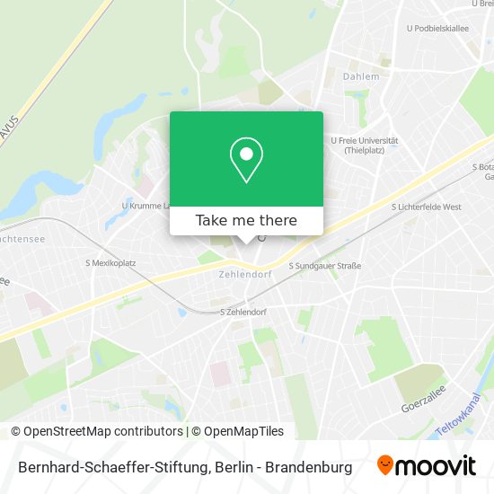 Карта Bernhard-Schaeffer-Stiftung