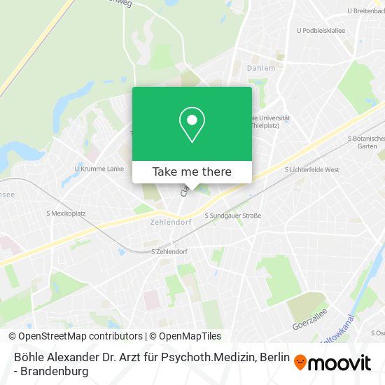 Böhle Alexander Dr. Arzt für Psychoth.Medizin map