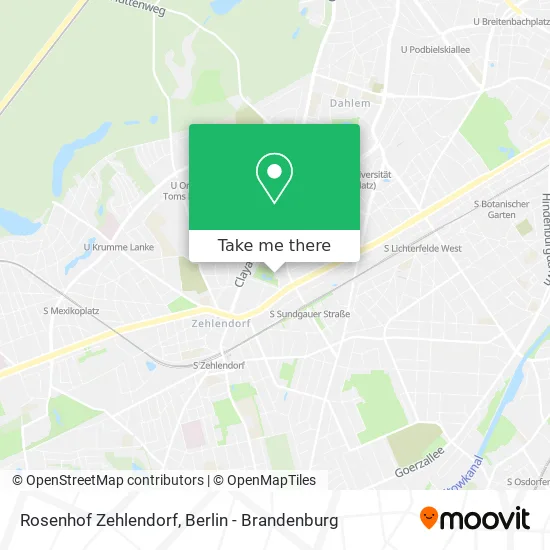 Rosenhof Zehlendorf map