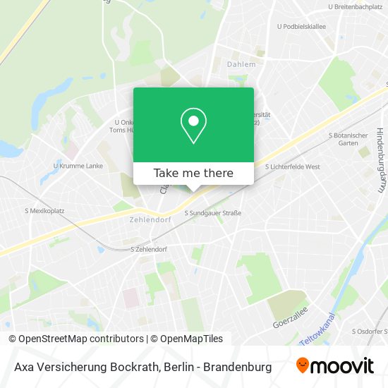 Axa Versicherung Bockrath map