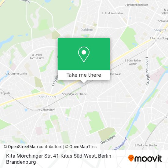 Kita Mörchinger Str. 41 Kitas Süd-West map