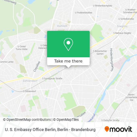 U. S. Embassy Office Berlin map