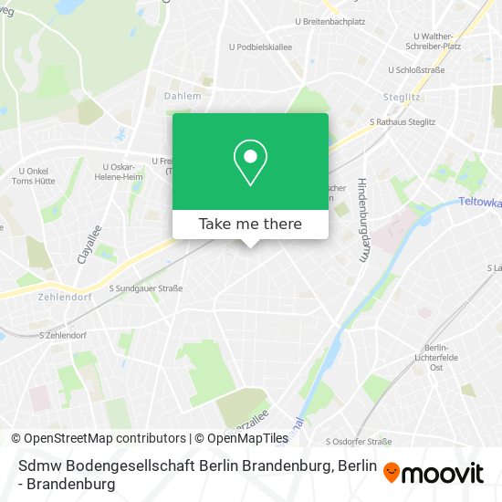 Карта Sdmw Bodengesellschaft Berlin Brandenburg