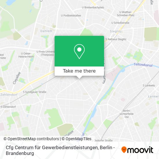 Cfg Centrum für Gewerbedienstleistungen map