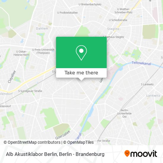 Alb Akustiklabor Berlin map