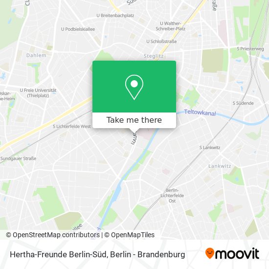 Карта Hertha-Freunde Berlin-Süd