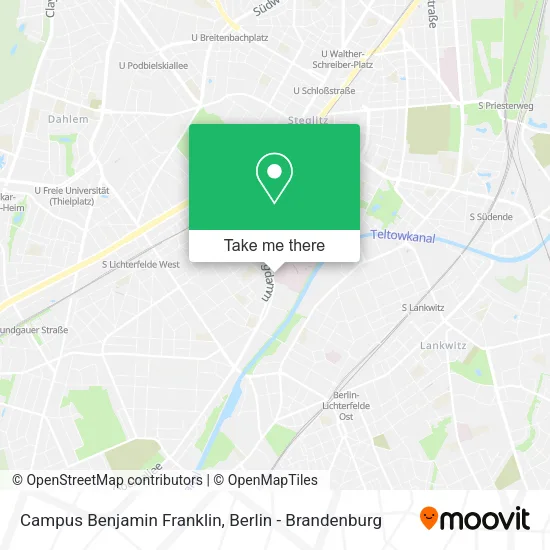 Карта Campus Benjamin Franklin