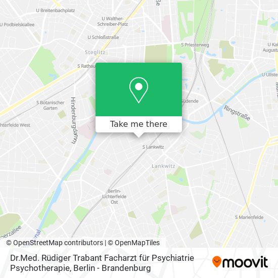 Dr.Med. Rüdiger Trabant Facharzt für Psychiatrie Psychotherapie map