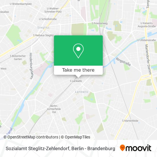 Карта Sozialamt Steglitz-Zehlendorf