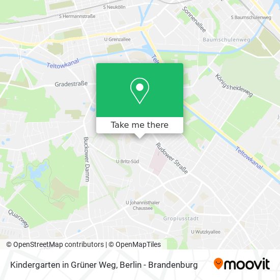 Kindergarten in Grüner Weg map