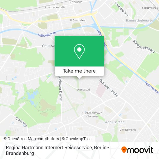 Regina Hartmann Internert Reiseservice map