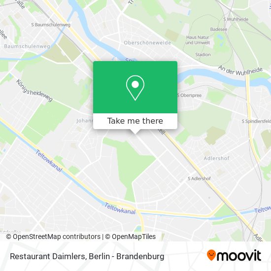 Restaurant Daimlers map